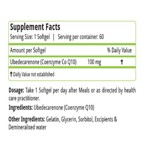 Nature's Velvet Coenzyme Q-10 Softgels 
