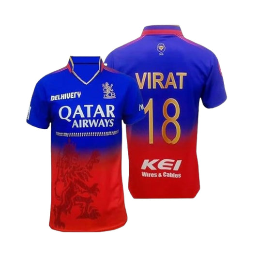Virat 18 Bangalore Cricket Official Jersey IPL, T20 