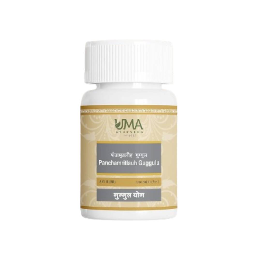Uma Ayurveda Panchamritlauh Guggul with Silver 