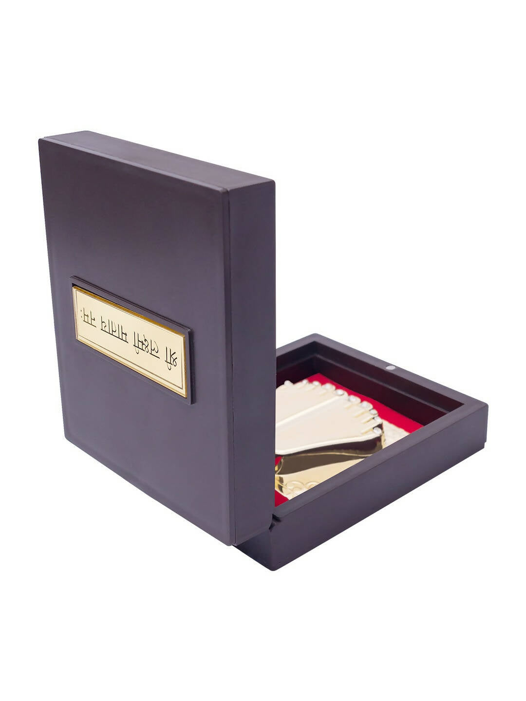 Golden Peacock Brown & 24 Ct Gold Foil Laxmi Ji Pooja Box - Distacart