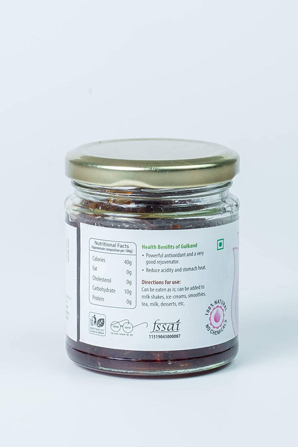 Siddhagiri's Satvyk Organic Gulkand Back image