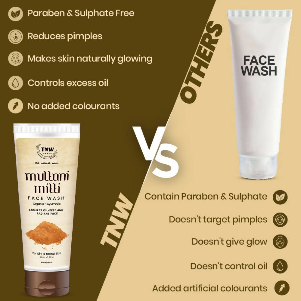 The Natural Wash Multani Mitti Face Wash  Grab2Buy The Natural Wash Grab2Buy