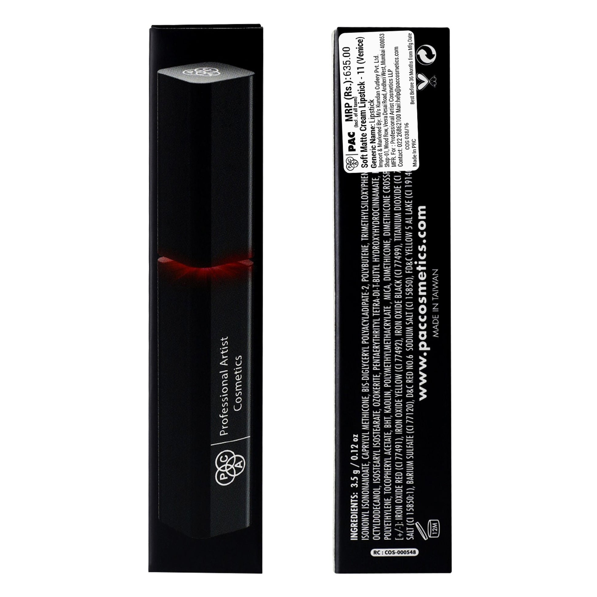 PAC Studio Soft Matte Cream Lipstick - 11 Venice