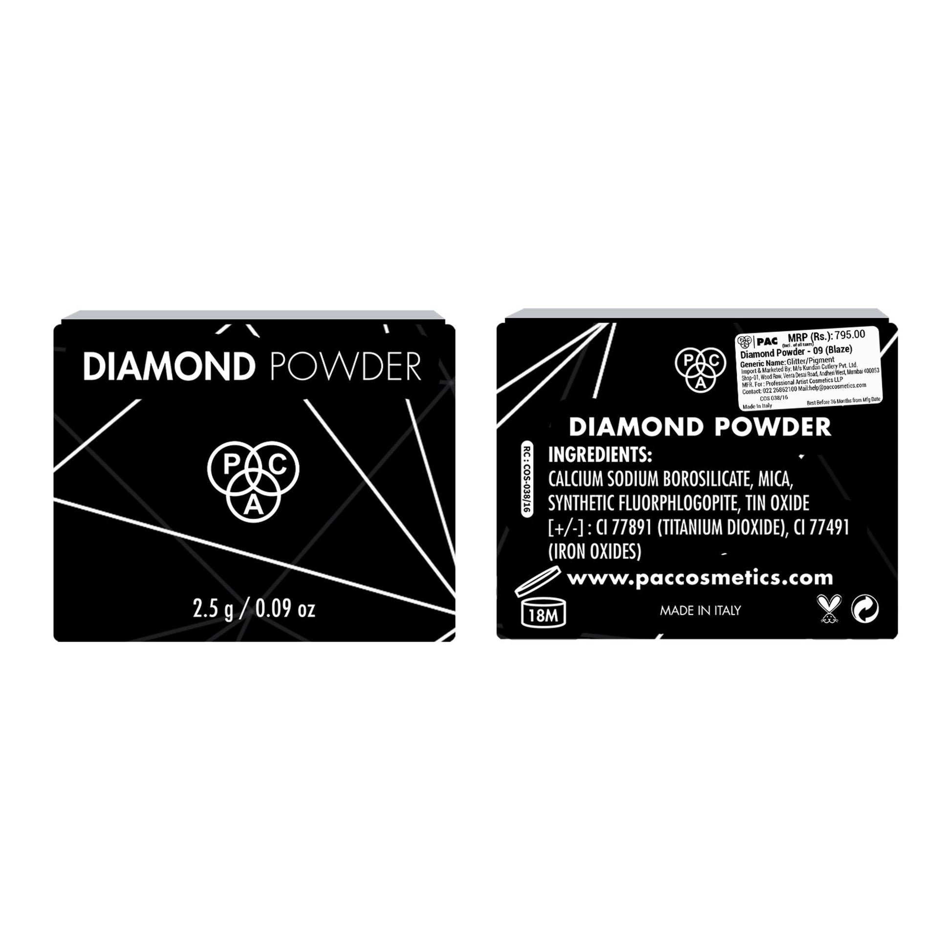 PAC Studio Diamond Powder - 09 Blaze