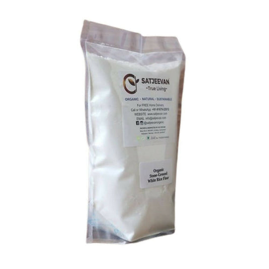 Satjeevan Organic Stone-Ground White Rice Flour - Grab2buy