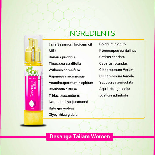 KBK Herbals Dasanga Tailam Women 
