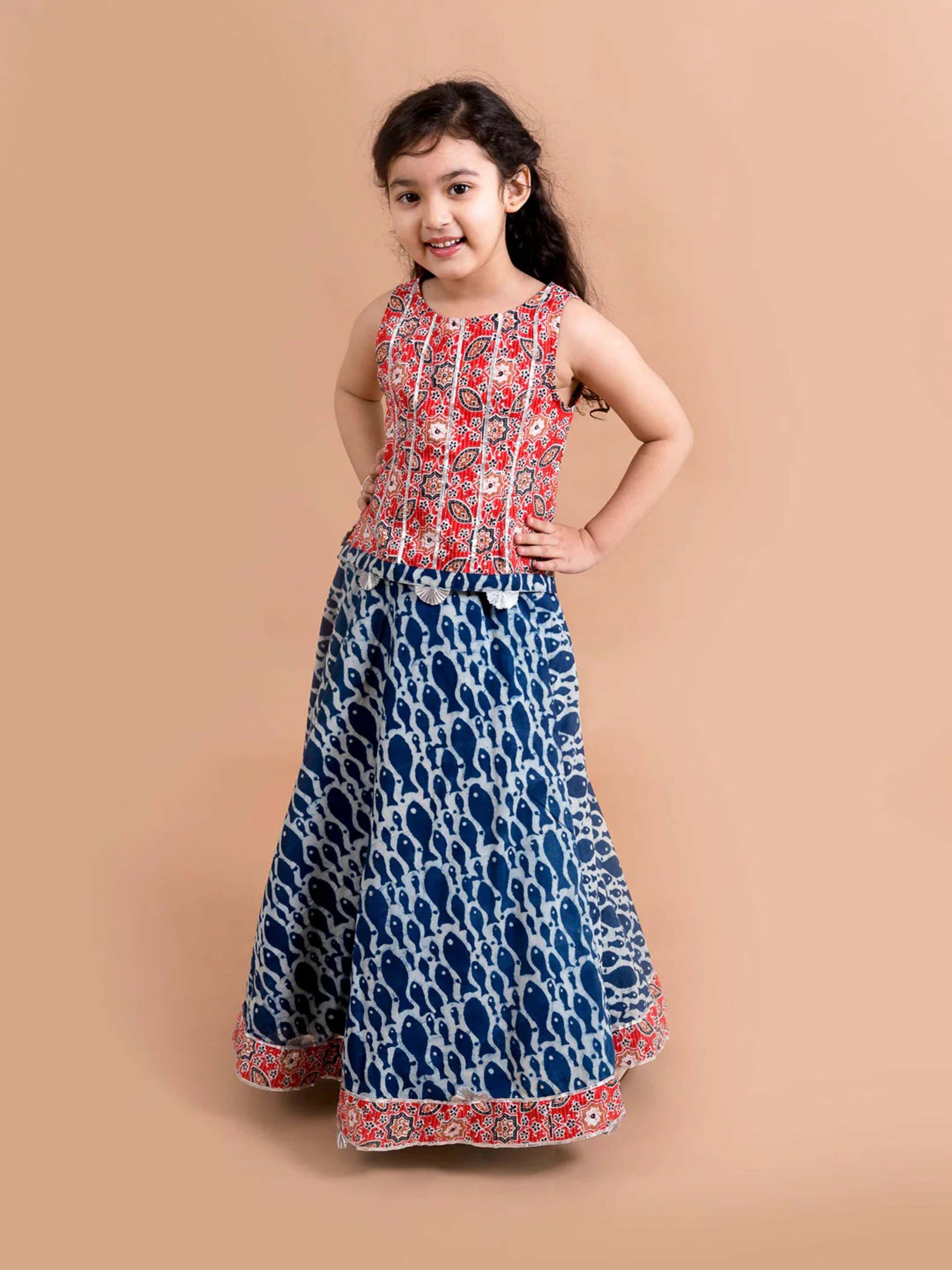 Joban Fashion Girl's Multi Color Lehenga Choli
