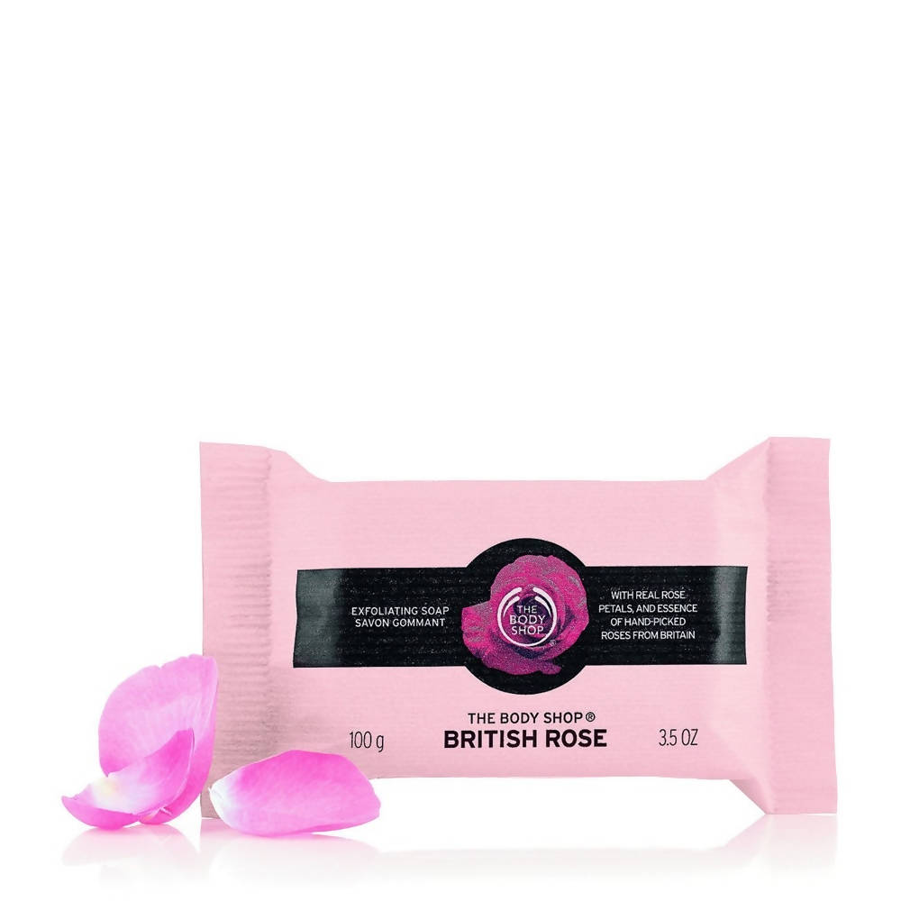 The Body Shop British Rose Exfoliating Soap  Grab2Buy The Body Shop Grab2Buy
