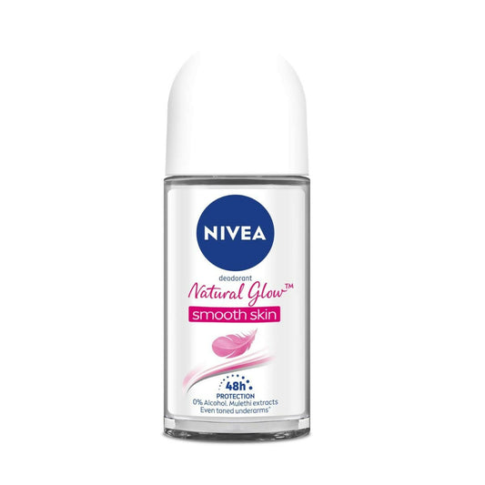 Nivea Natural Glow Smooth Skin Deodorant Roll On For Women 