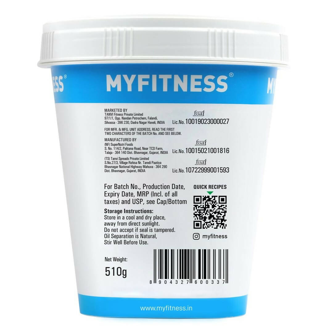 Myfitness All Natural Unsweetened Peanut Butter Crunchy - Grab2buy