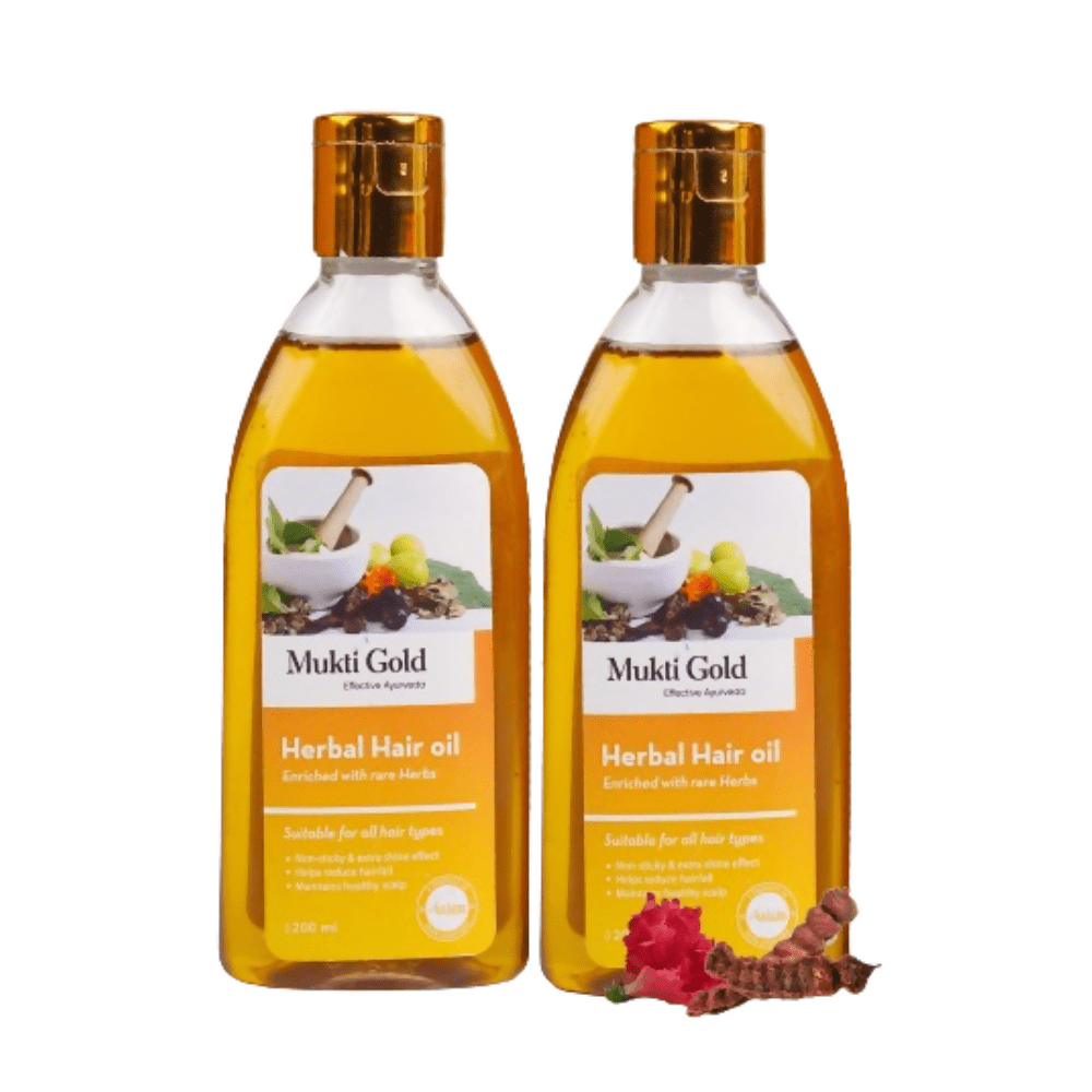 Axiom Mukti Gold Herbal Hair Oil 