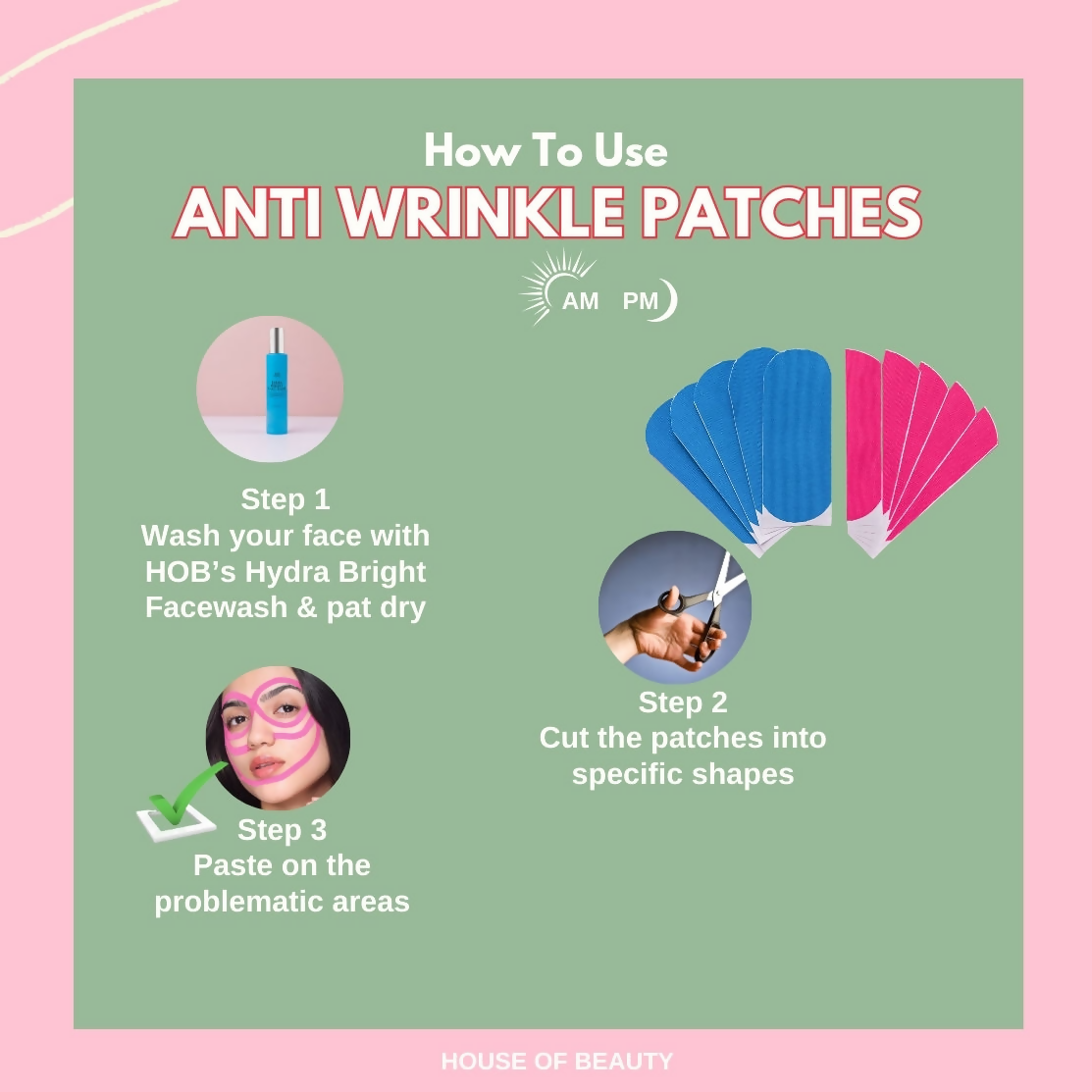 House of Beauty Anti Wrinkle Patches Refill 