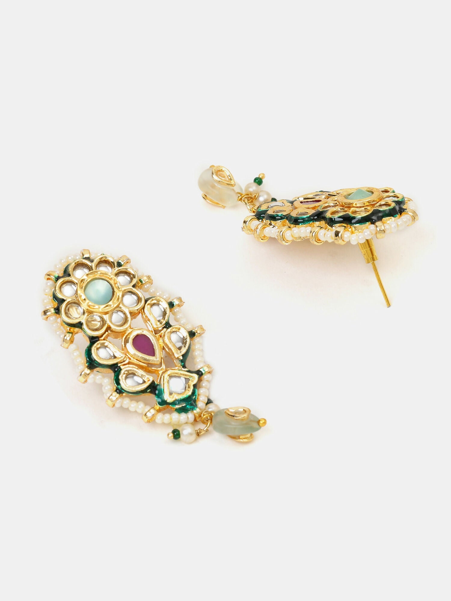 Ruby Raang Chand Earrings
