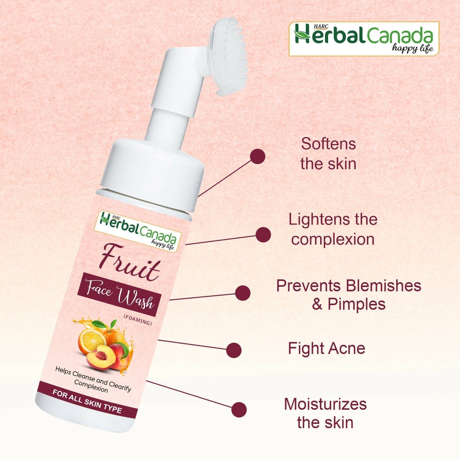 Herbal Canada Fruit Foaming Face Wash 