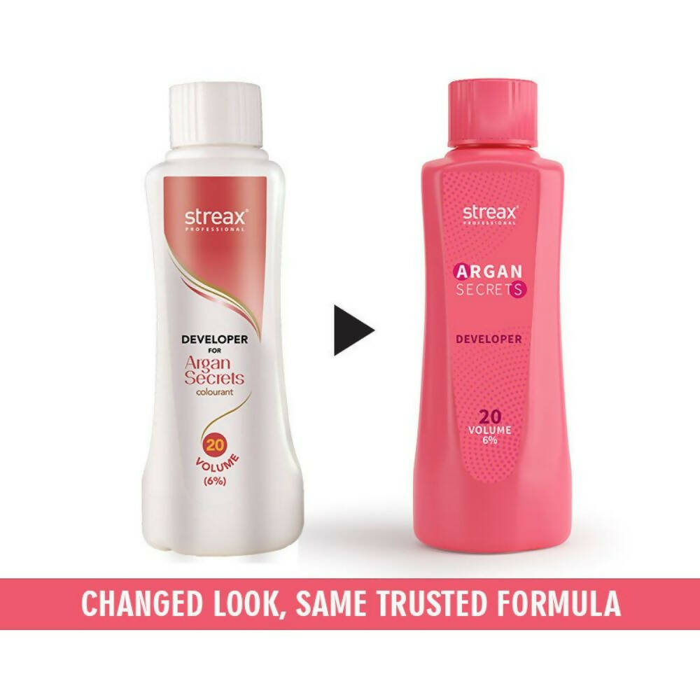 Streax Professional Developer For Argan Secrets Colourant - 20 Volume 6% - Grab2buy