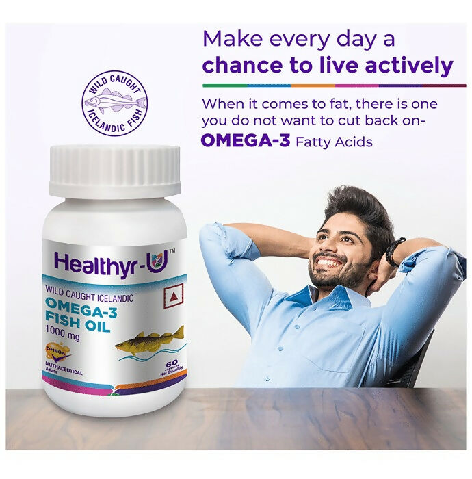 Healthyr-U Omega 3 Fish Oil Capsules - Grab2buy