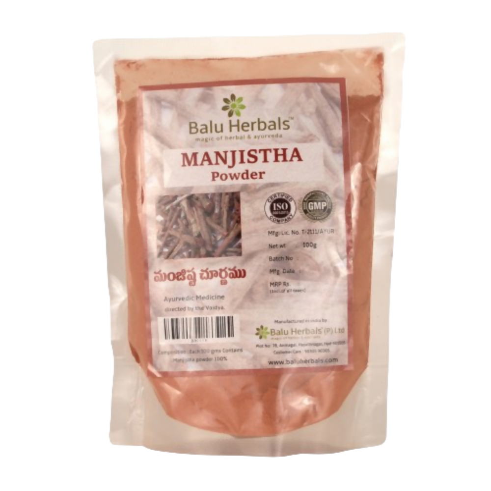 Balu Herbals Rubia Cordifolia (Manjishta) Powder - Grab2buy
