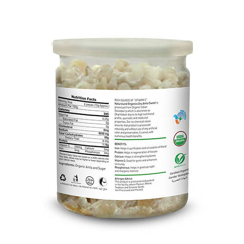 Nature Land Organics Dry Amla Candy Sweet - Grab2buy
