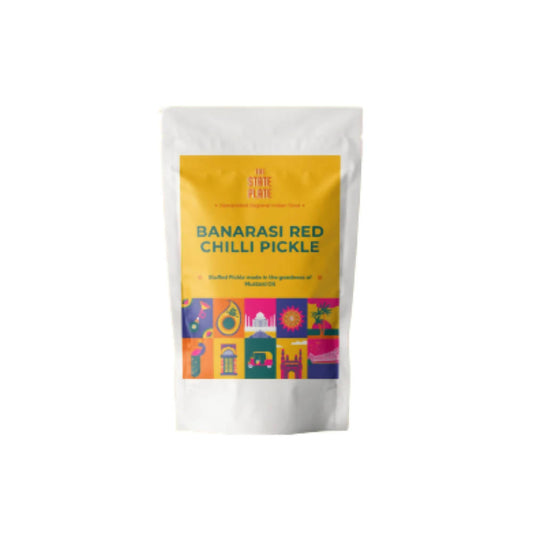 The State Plate Banarasi Stuffed Red Chilli Pickle - Grab2buy