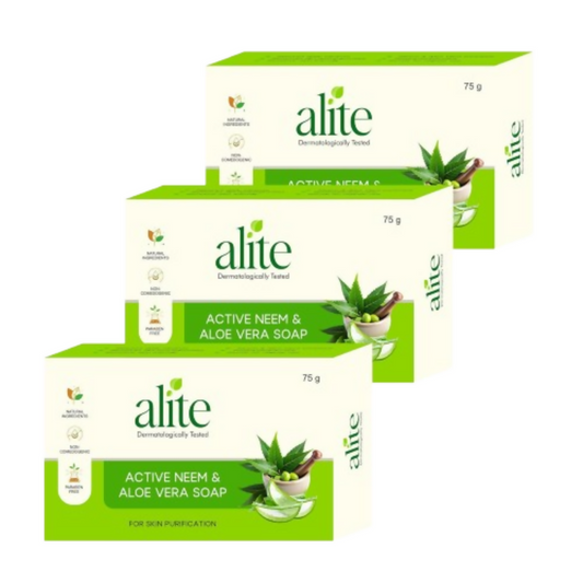 Alite Neem & Aloe Vera Soap for Gentle Daily Cleansing