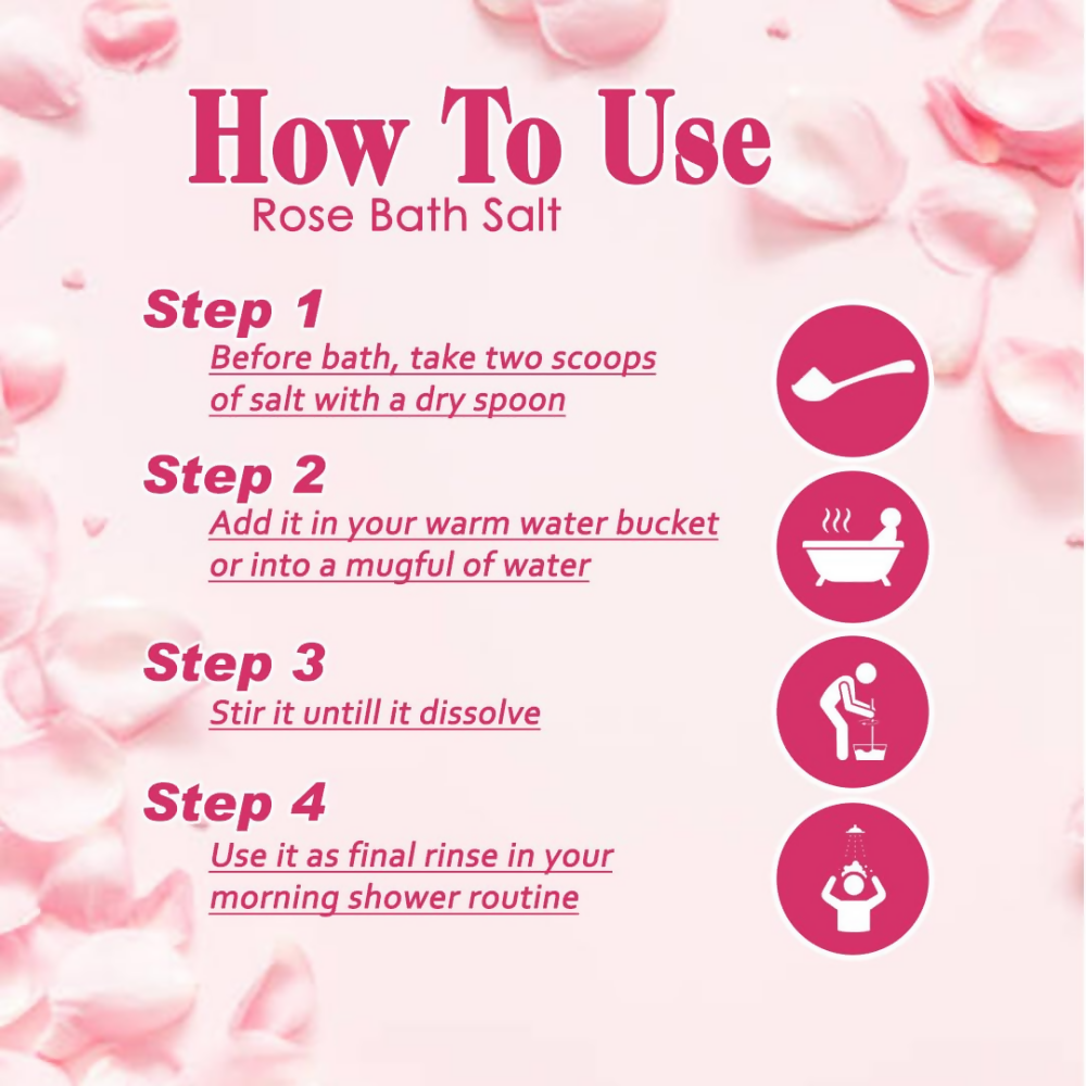 VedicAyurveda Rose Bath Salt  Grab2Buy VedicAyurveda Grab2Buy