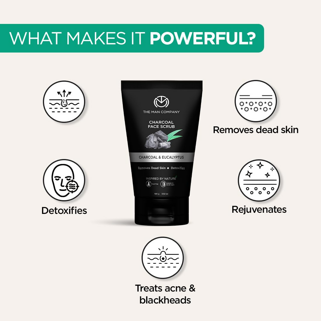 The Man Company Charcoal Face Care Kit  Grab2Buy The Man Company Grab2Buy