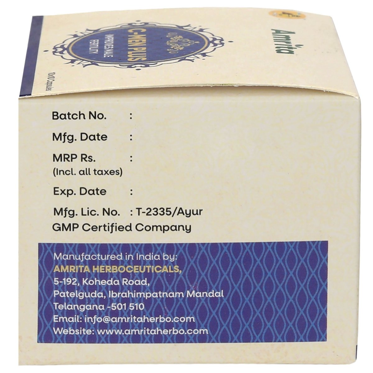 Amrita C- Men Plus Capsules - Grab2buy