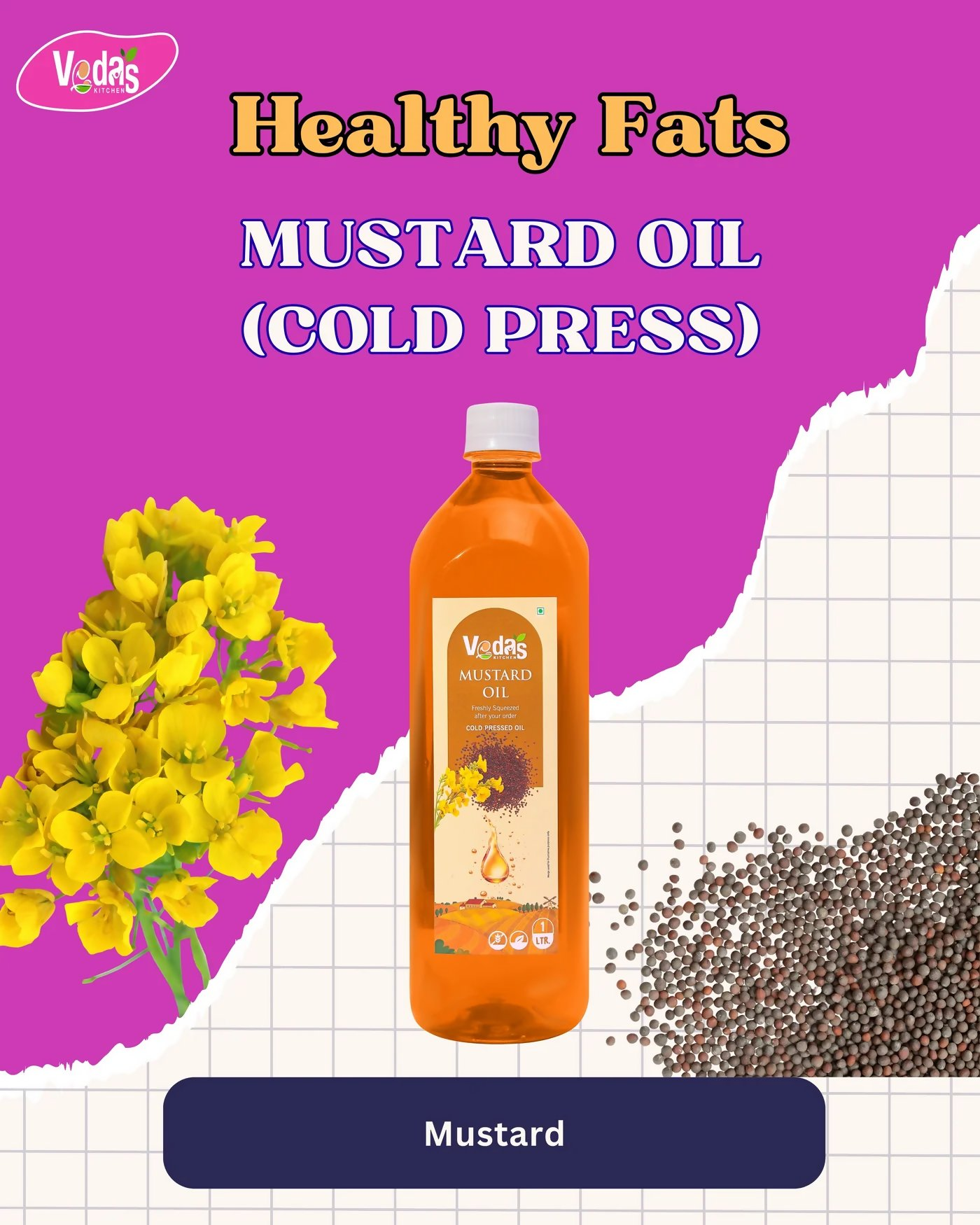 Vedas Kitchen Mustard Oil  Grab2Buy Vedas Kitchen Grab2Buy
