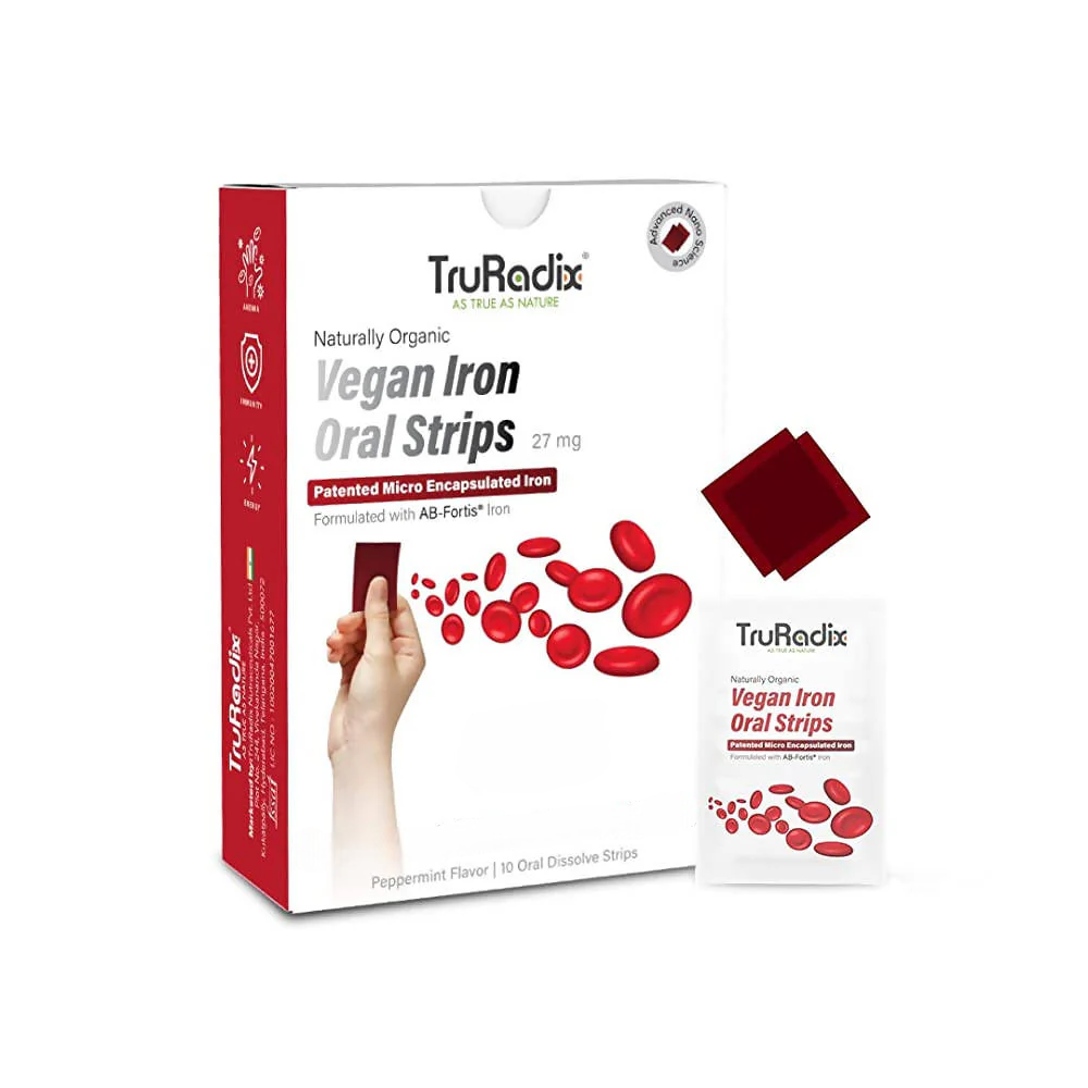 Truradix Vegan Iron Oral Strips – Ayurvedic Iron Supplement 