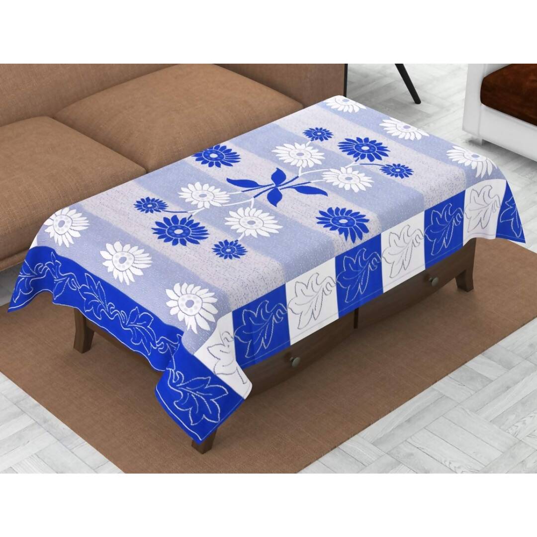 Yellow Weaves Designer Center 4 Seater Table Cover - Blue  Grab2Buy Generic Grab2Buy