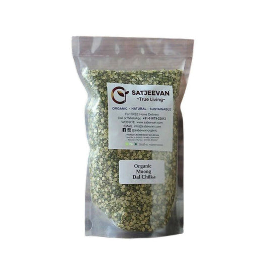 Satjeevan Organic Moong Dal Chilka - Grab2buy