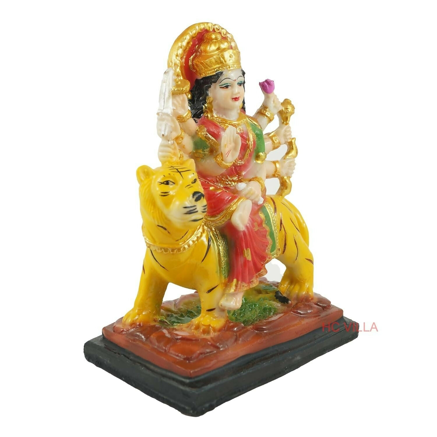 Hc Villa Polyresin Sherawali Mata Durga Maa Murti Statue - Grab2buy