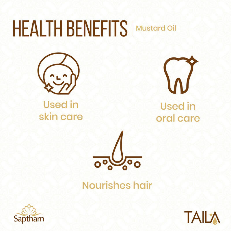 Saptham Taila 100% Wood Pressed Mustard Oil - Grab2buy