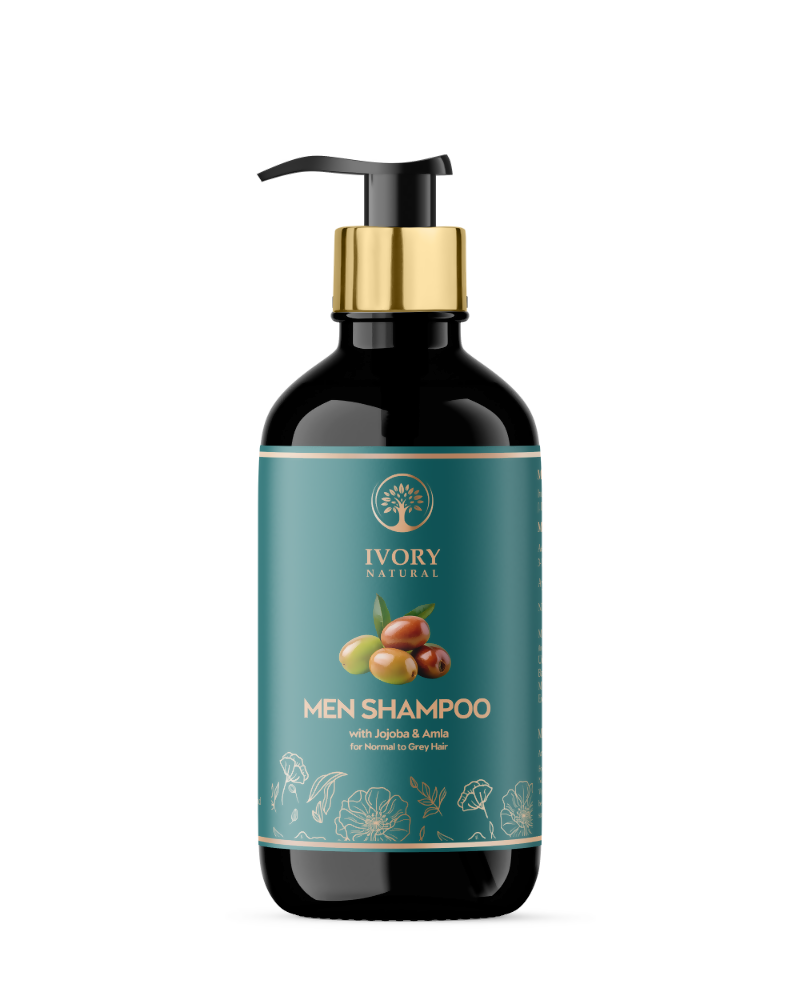 Ivory Natural Men Shampoo For Deep Cleansing, Scalp Wellness, Hair Shine & Dandruff Control | Swadesiicart