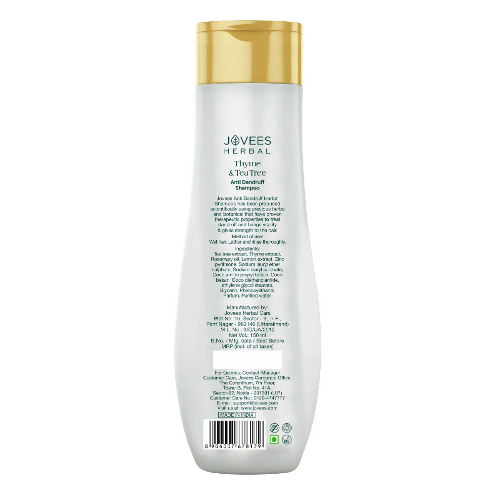 Jovees Thyme & Tea Tree Anti Dandruff Shampoo For All Hair Types 