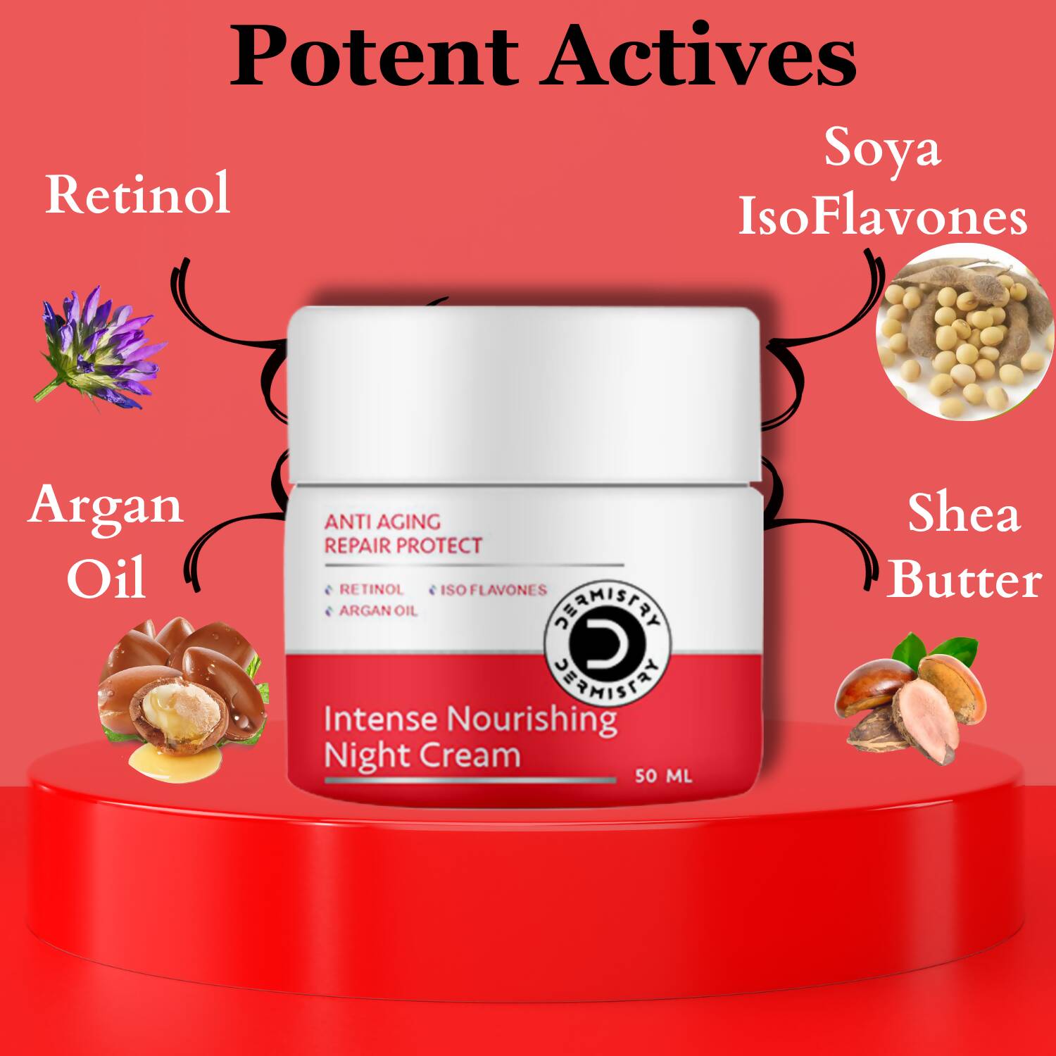 Dermistry Anti Aging Intense Day Cream Sun Block & Intense Nourishing Night Cream 