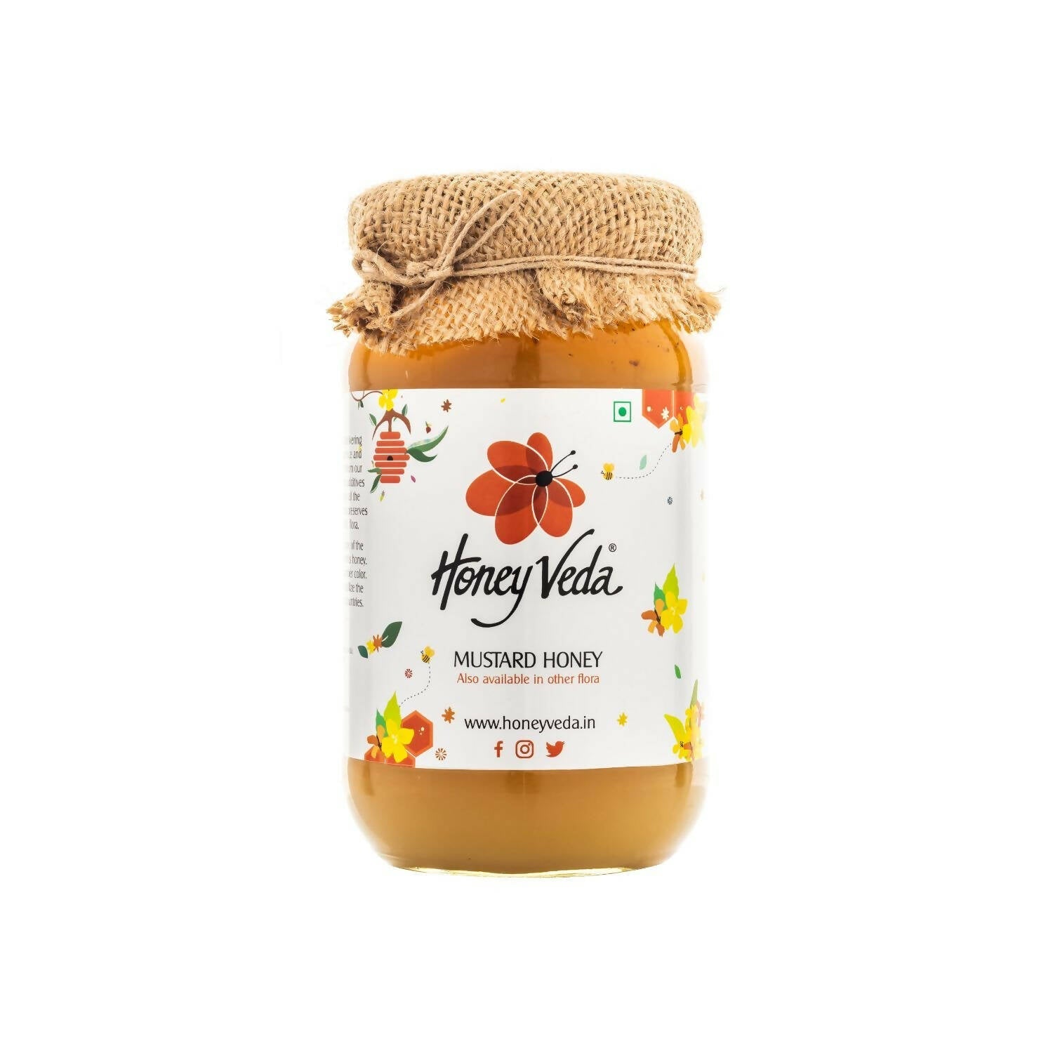 HoneyVeda Premium Raw Mustard Honey 