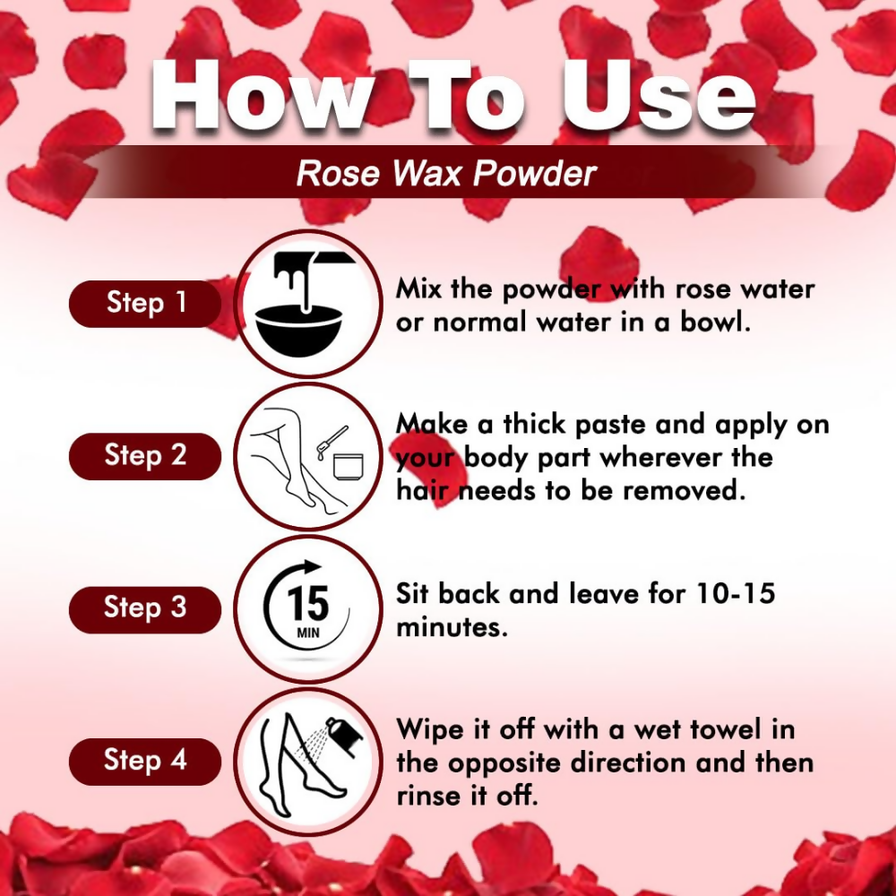 VedicAyurveda Herbal Wax Powder - Rose  Grab2Buy VedicAyurveda Grab2Buy