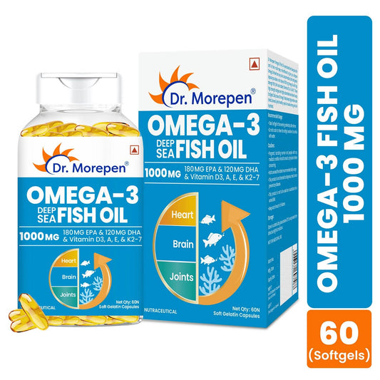 Dr. Morepen Omega 3 Deep Sea Fish Oil Softgels - Grab2buy