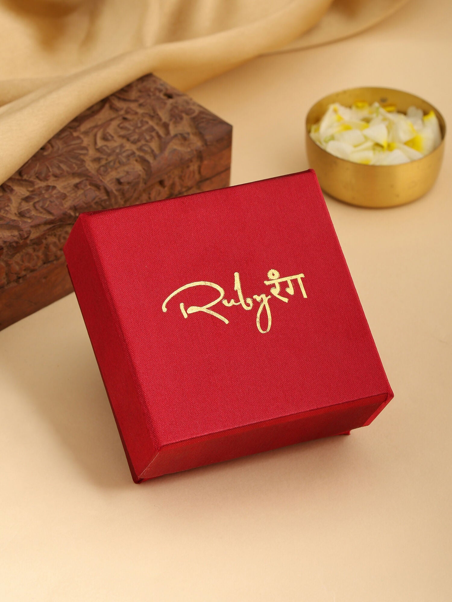 Ruby Raang Floral Aura Studs