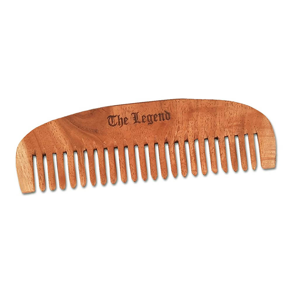 The Legend Organic Pure Neem Wood Comb Fine Teeth 