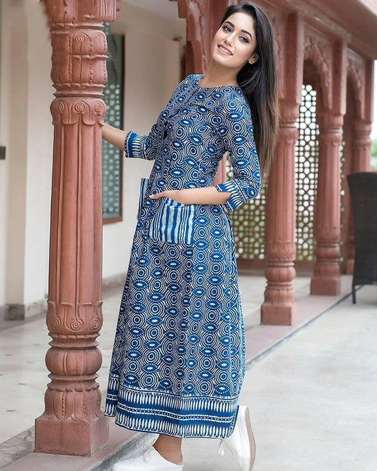 Partywear Designer Steel Blue Pure Maslin Gown - Anbazaar - Grab2buy