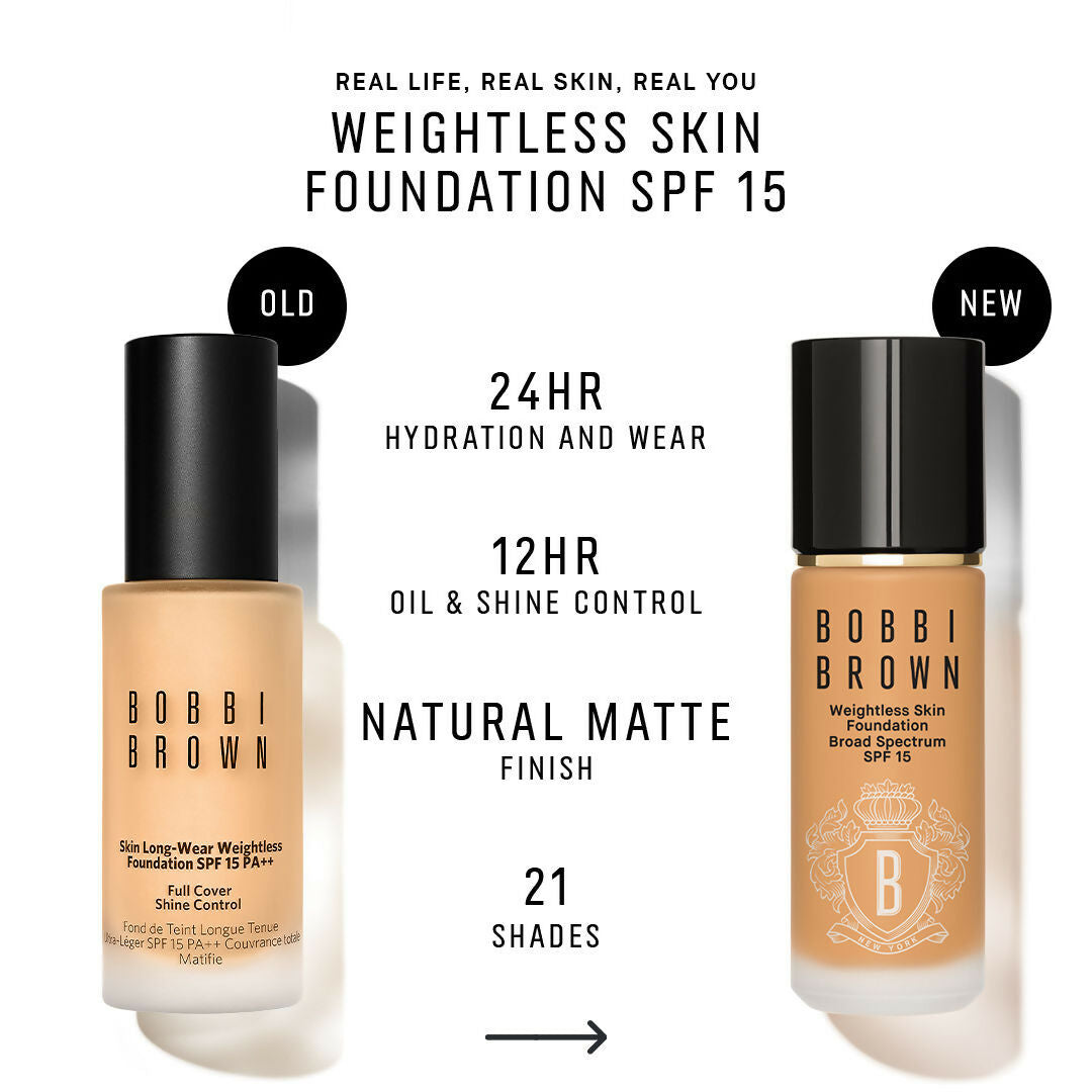 Bobbi Brown Weightless Skin Natural Matte Finish Foundation SPF 15 - Natural 