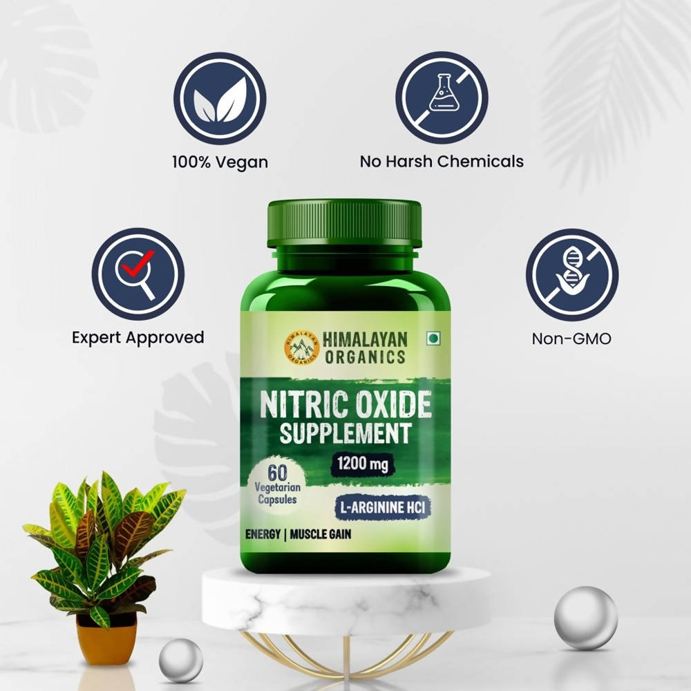 Himalayan Organics Nitric Oxide Supplement 1400 mg Tablets 