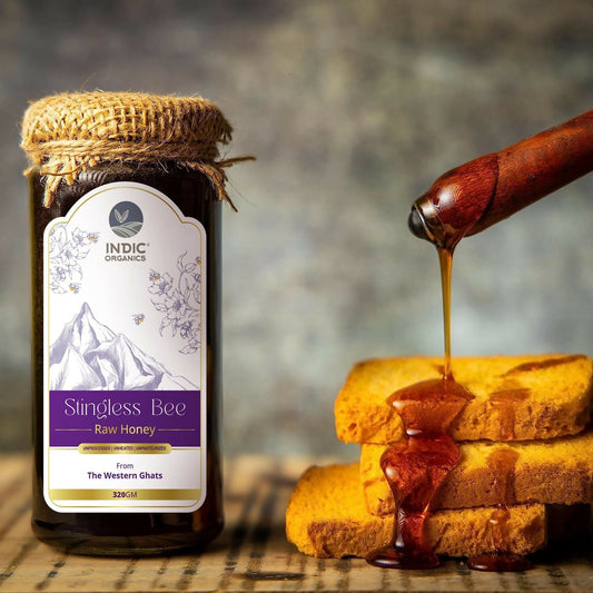 Indic Organics Small Stingless Bee Raw Honey from Western Ghats - Grab2buy