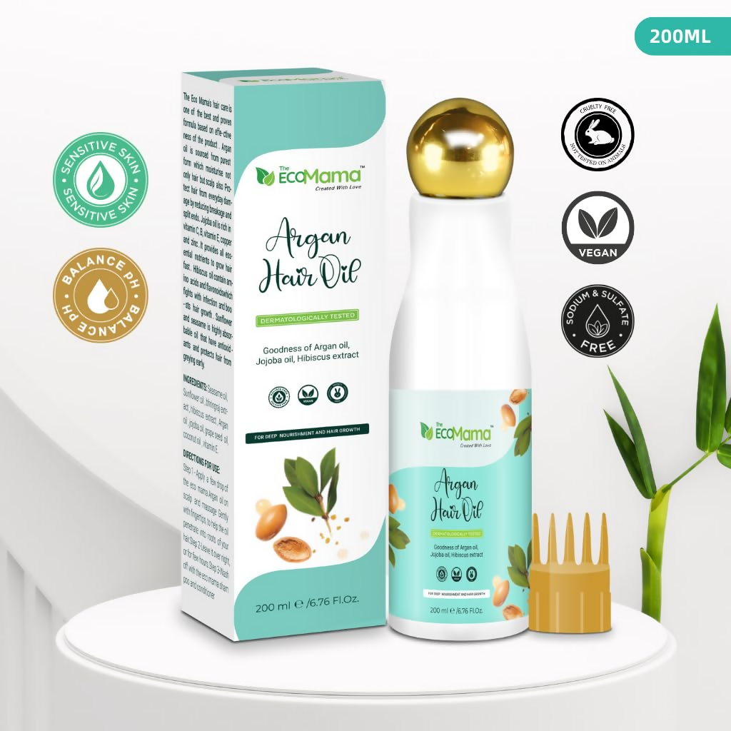 The Eco Mama Argan Hair Oil  Grab2Buy The Eco Mama Grab2Buy