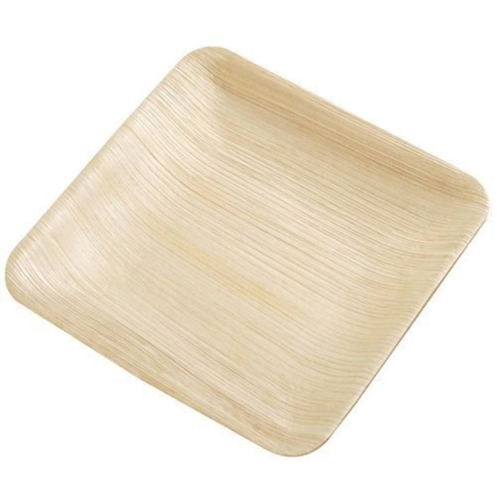 Eco Friendly Areca Leaf 8" Square Plate | Grab2Buy