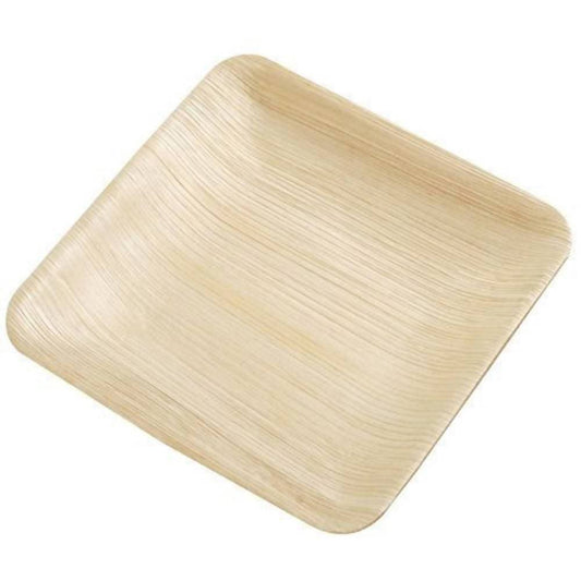 Eco Friendly Areca Leaf 8" Square Plate | Grab2Buy