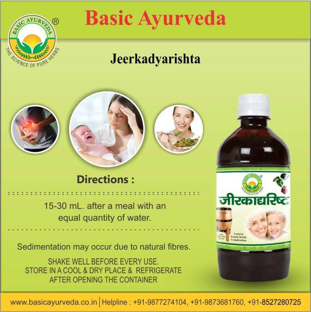Basic Ayurveda Jeerkadyarishta 