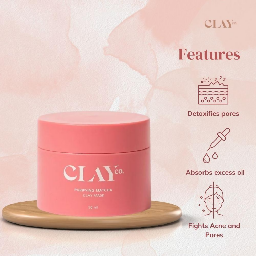 Clayco Purifying Matcha Clay Face Mask 